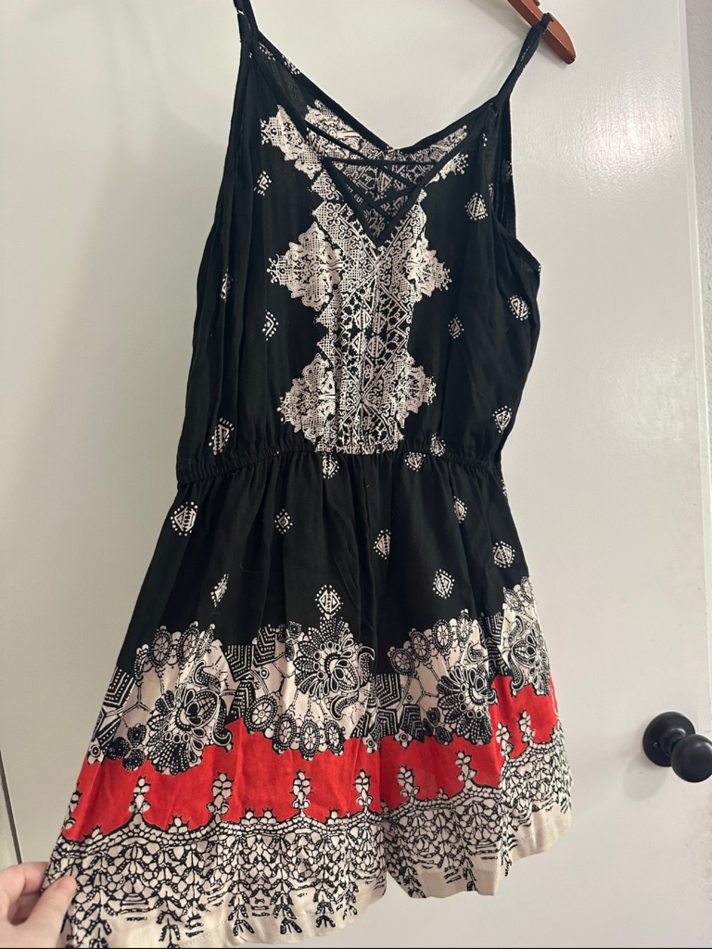 Angie Tribal Print Romper Boho Festival Summer - Picture 3 of 3